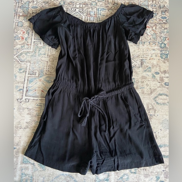 LOFT Pants - LOFT black romper, women’s Small